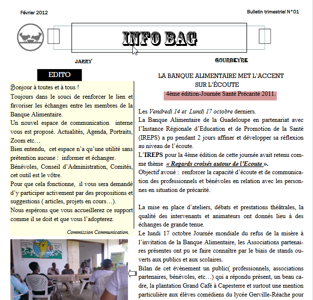 Bulletin d’information 2012